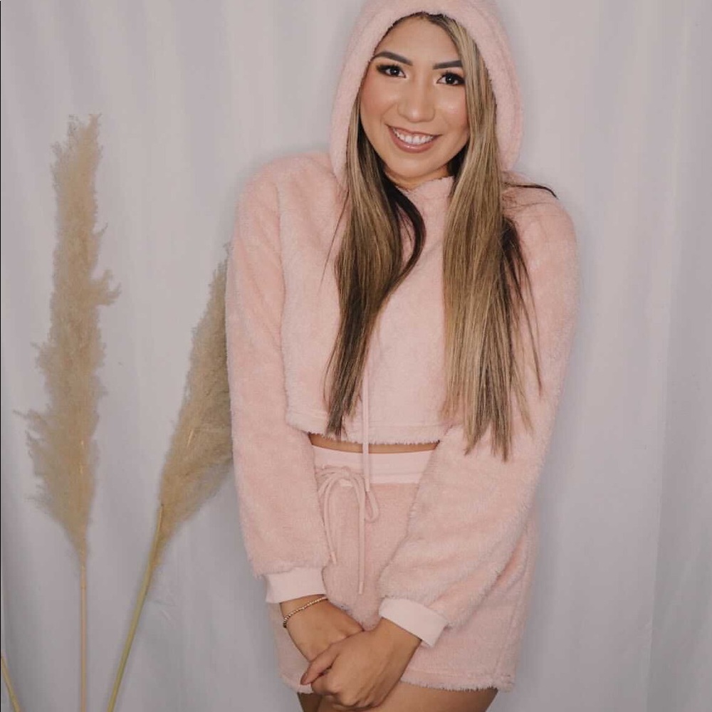 Pink Cozy Papermoon Hoodie Set NWT